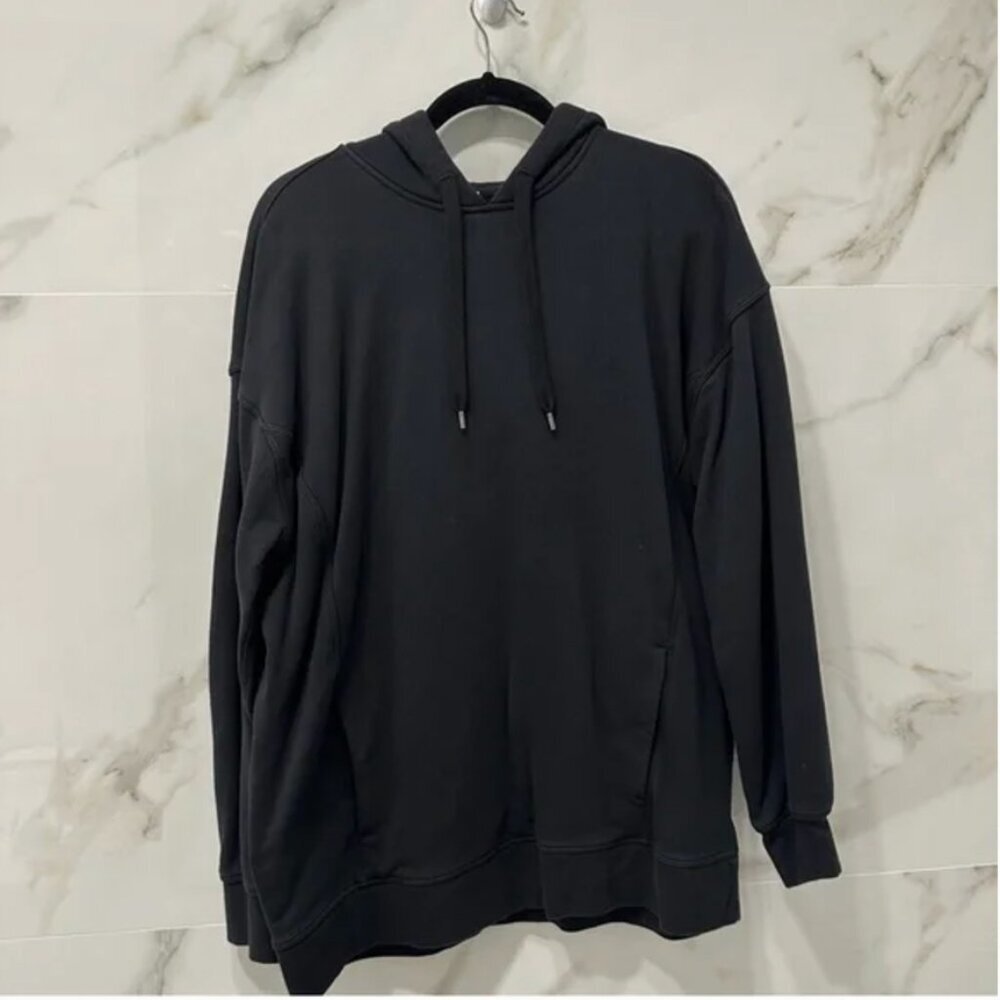 Lululemon Perfectly Oversized Hoodie Black‎ size 8 W3FF8S - Picture 2 of 4